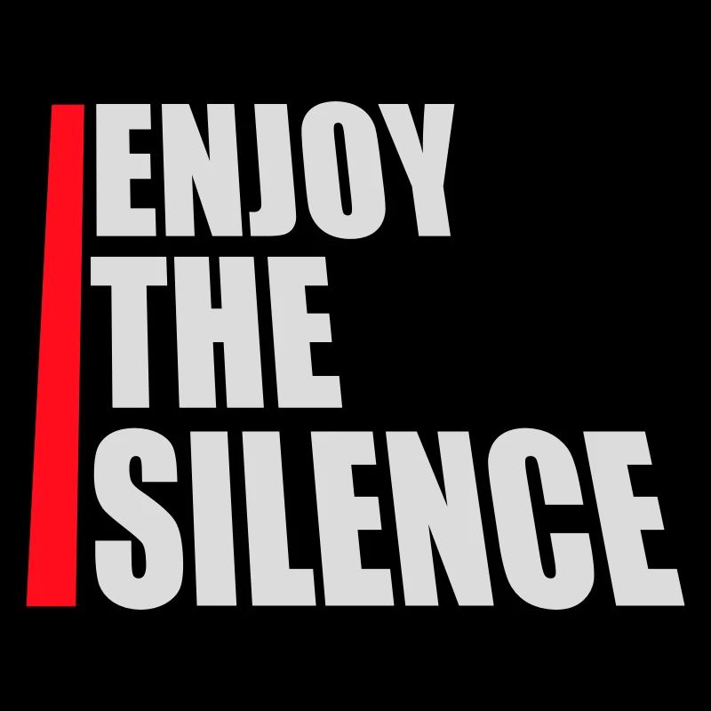 Profitez du silence Dire calme Silence Introverti