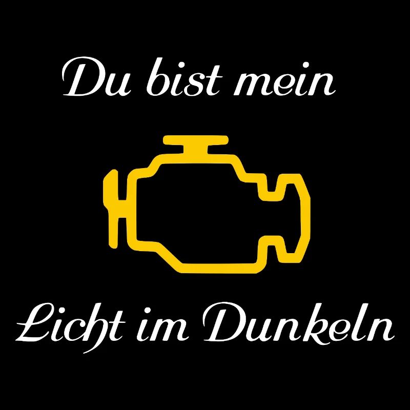 Auto Spruch lustig Motorlampe Kfz 