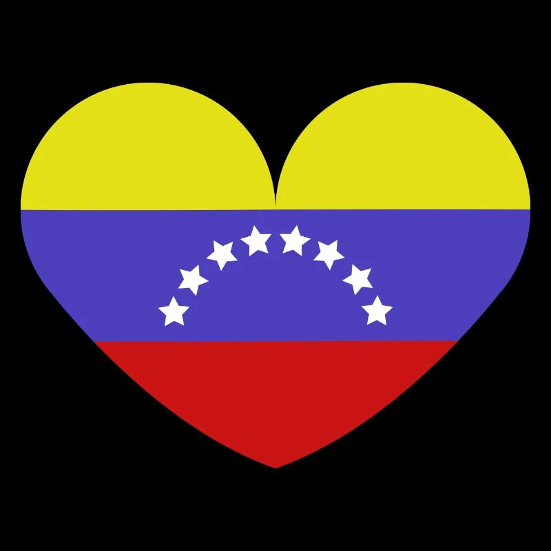 Drapeau du cœur du Venezuela