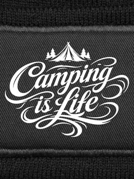 Camping Leben Spruch