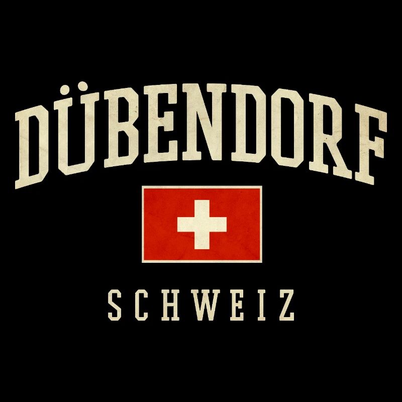 Design de Dübendorf, Suisse, avec drapeau