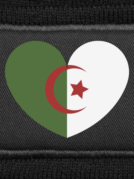 Algeria heart flag