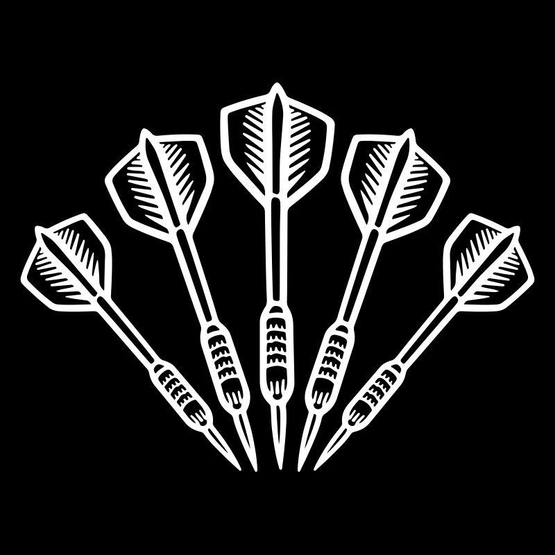 Symbole des fléchettes Dartpfeile