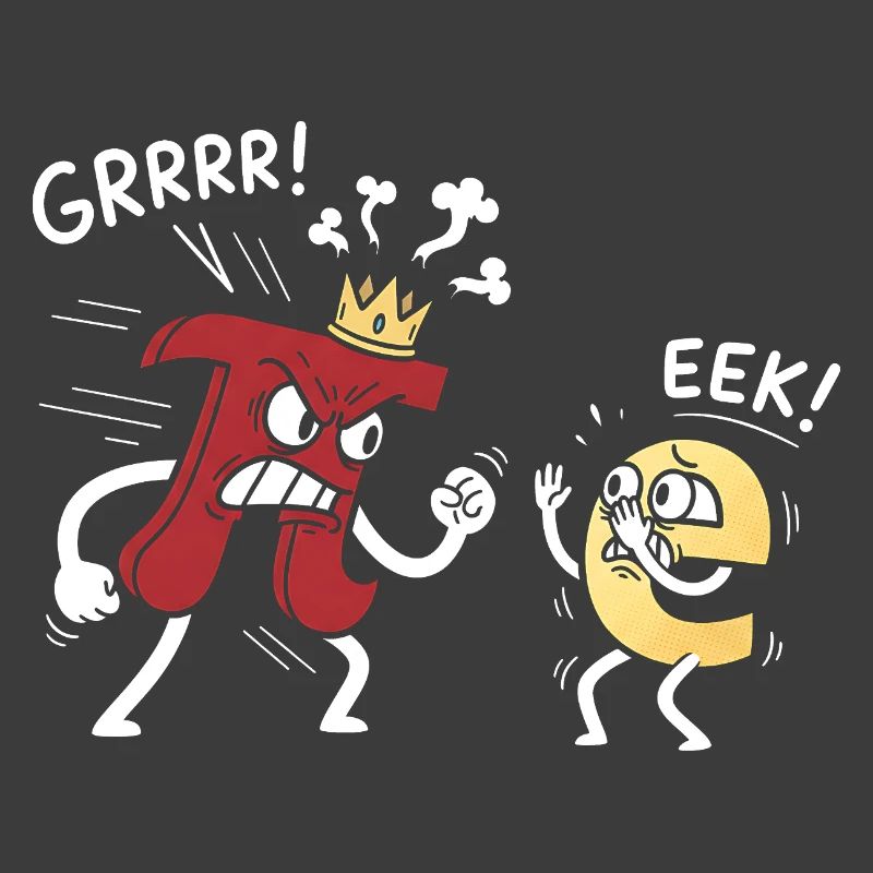 Mathematik Konstanten Pi bedroht e Comic