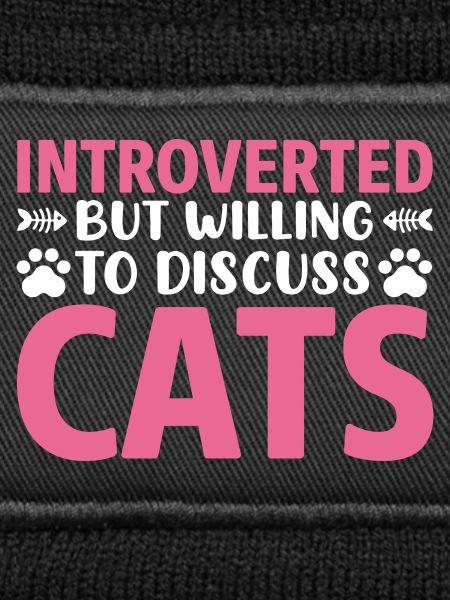Introverted discuss with cat
