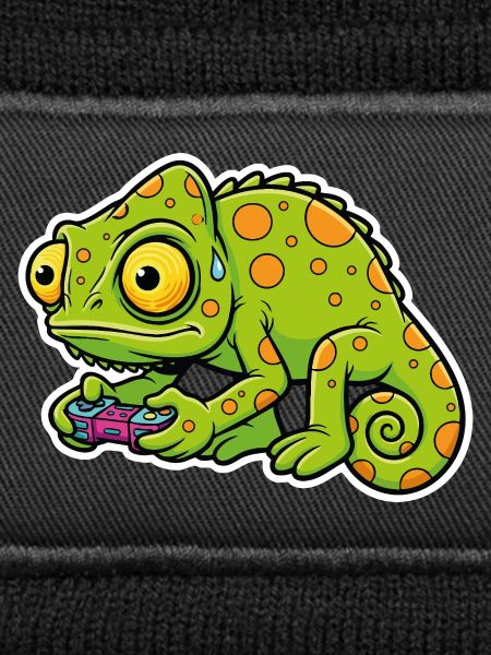 Chameleon Gamer Controller Videospiel-Maskottchen
