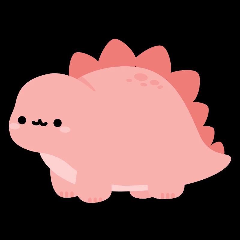 Süßer pinker Stegosaurus-Dino
