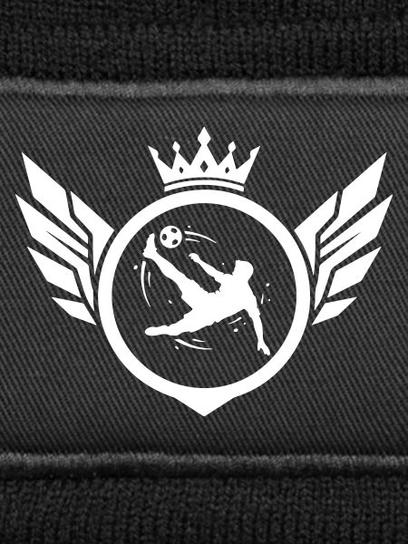 Fussballer Fallrückzieher Wappen