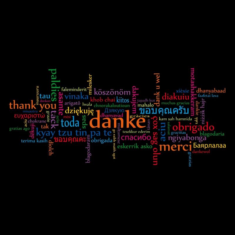 Danke in versch. Sprachen