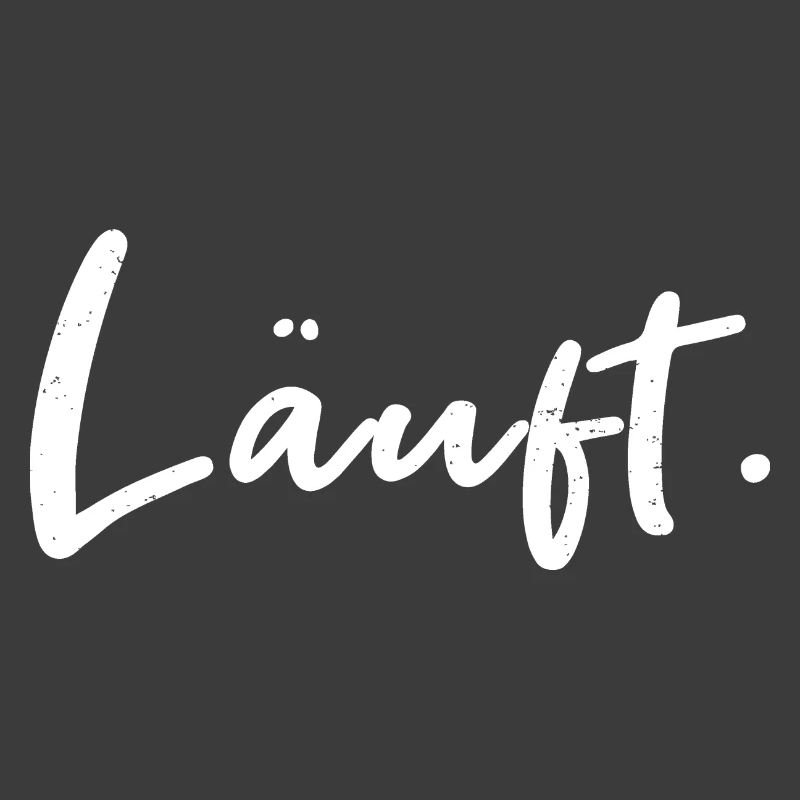 Läuft. – Handlettering Statement