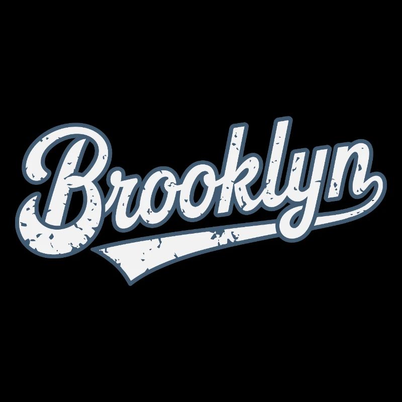 Brooklyn Vintage Worn Effect Typography