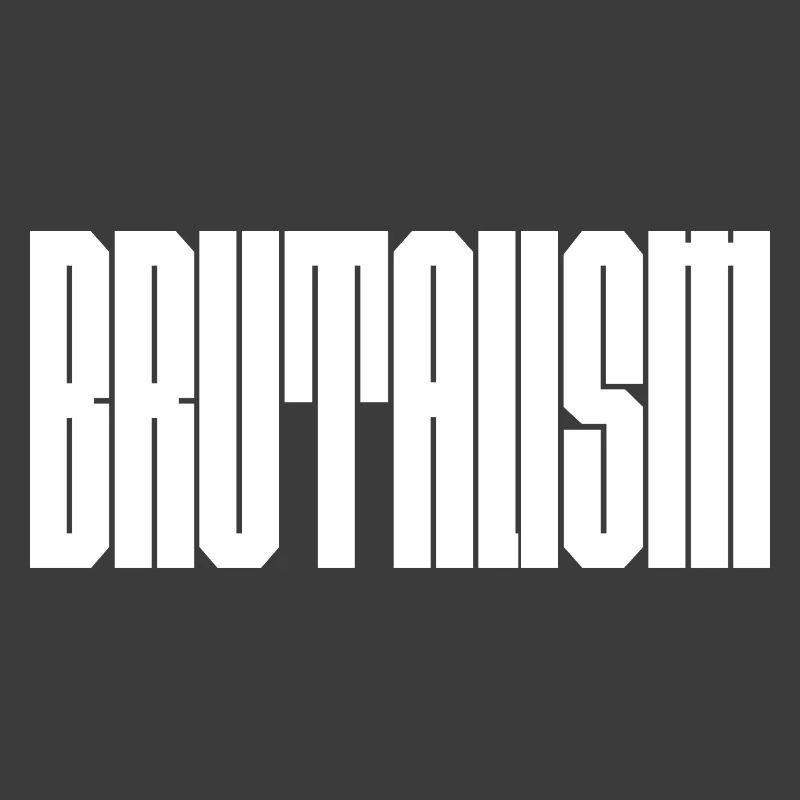 Mutiges Brutalismus-Logodesign