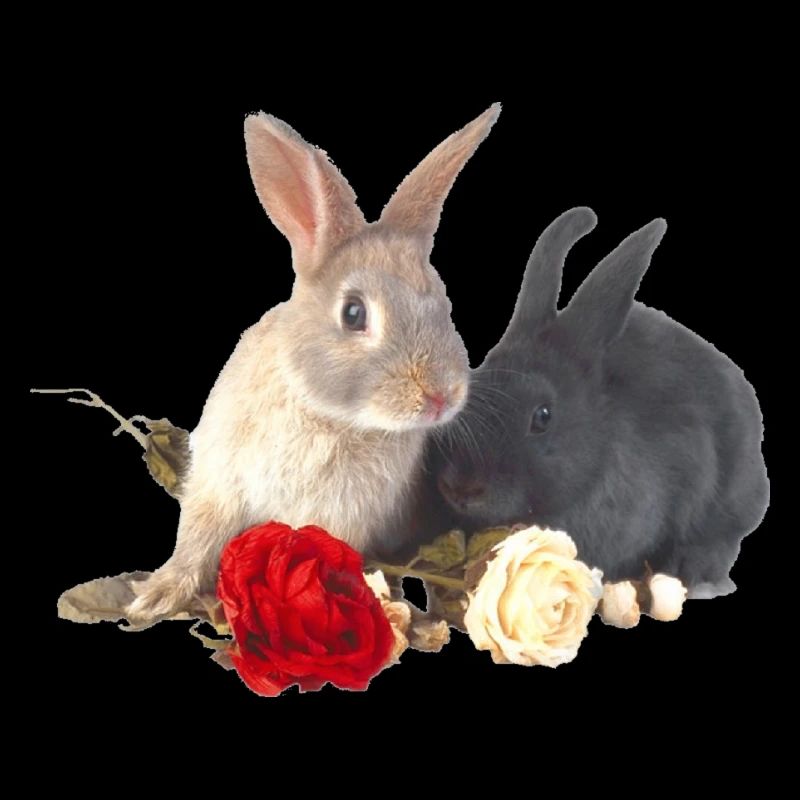 Ostern Häschen mit roses16