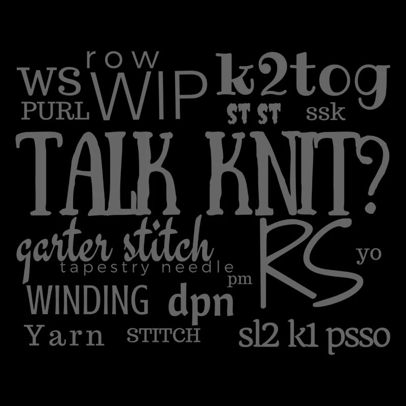 Talk-Knit?, Grau