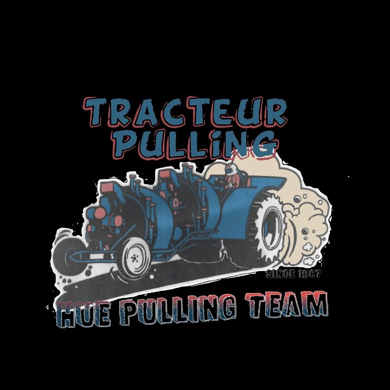 Tshirt Hue Pulling Tractor - Double Nord 2019