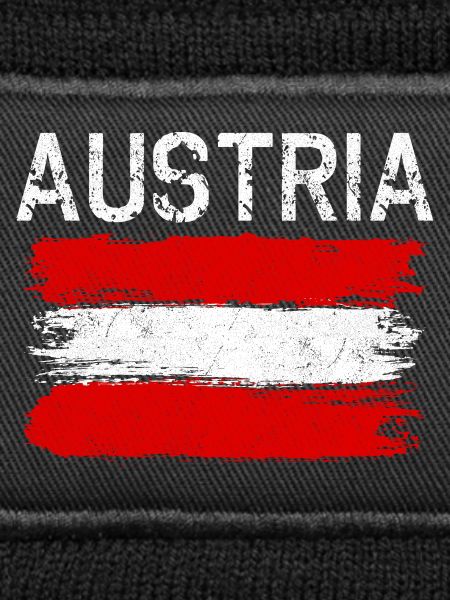 Austria Brushed Flag Graphic
