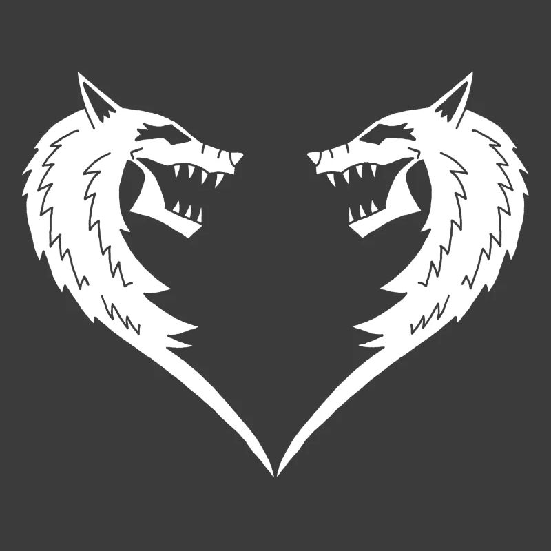 Weißes Wolfsherz