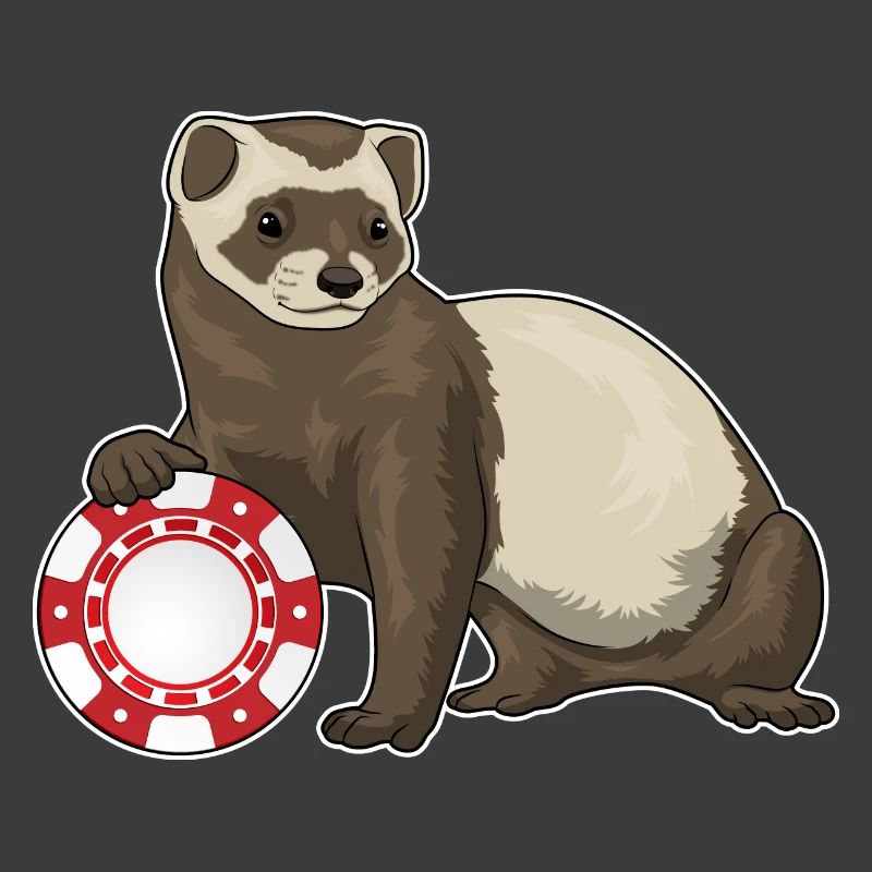 Frettchen Poker Pokerchips