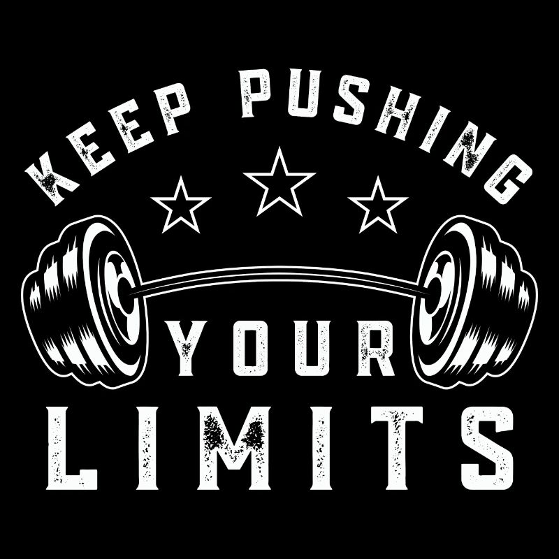 Citation de salle de sport Continuez à repousser vos limites