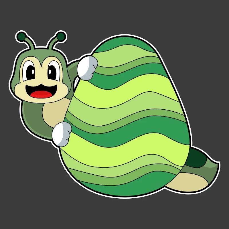 Caterpillar Easter Easter Egg