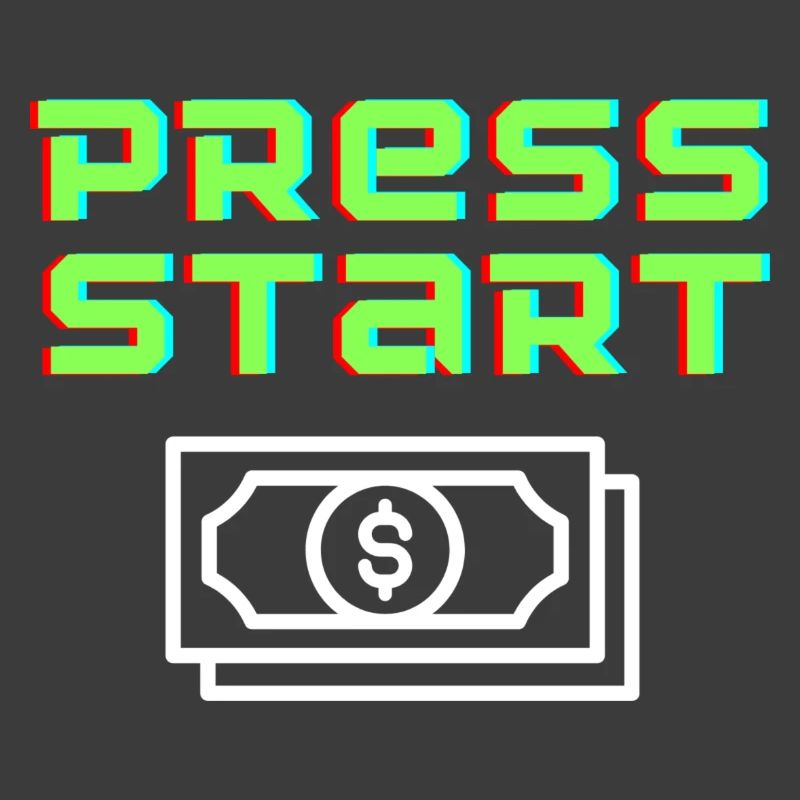 Press Start Retro Arcade Geldschein