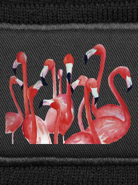 Lebendiges Flamingo-Aquarell-Ensemble
