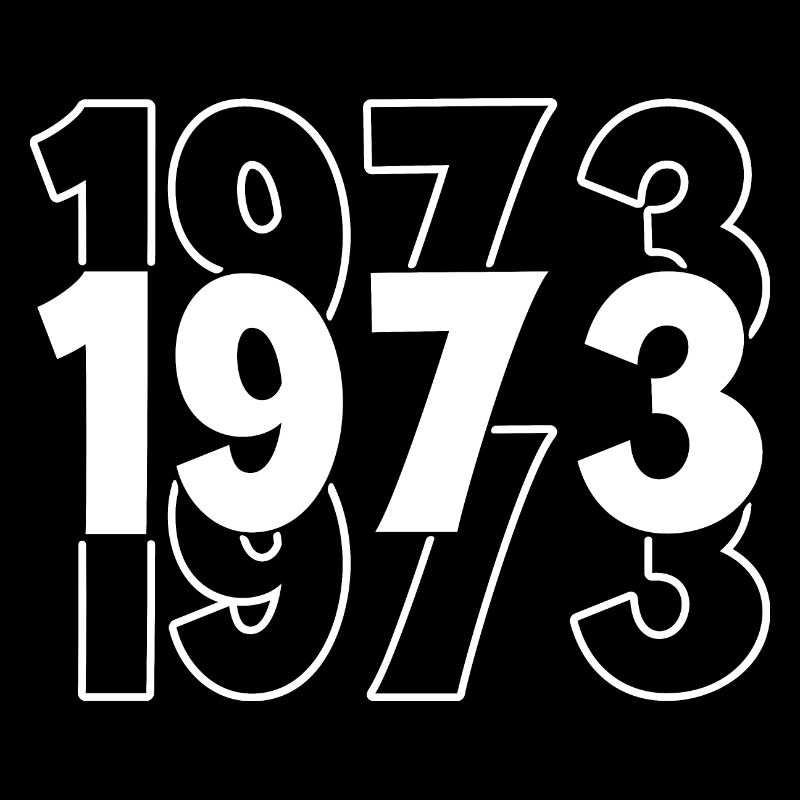 Vintage 70er Jahre Nummern im Pop Art Stil