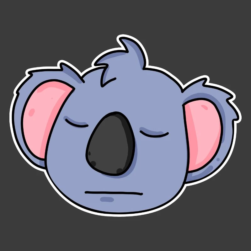 Koala Kopf Tier müde