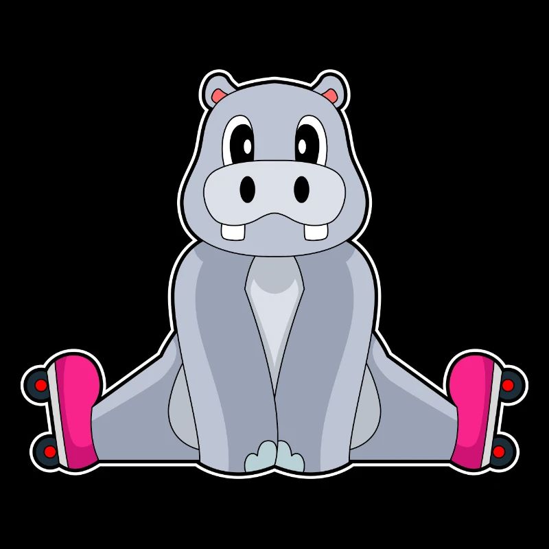 Hippopotamus Inline skating Inline skates