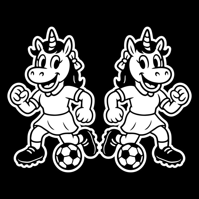 Fussball Einhorn Lustig