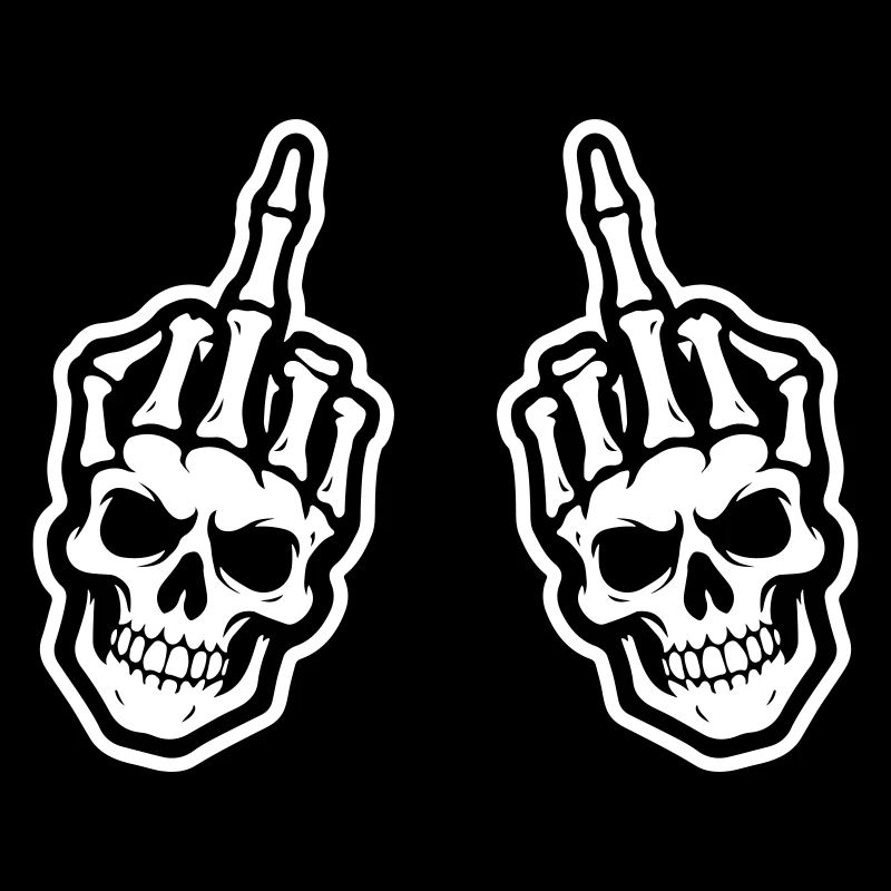 Mittelfinger Skelett Hand