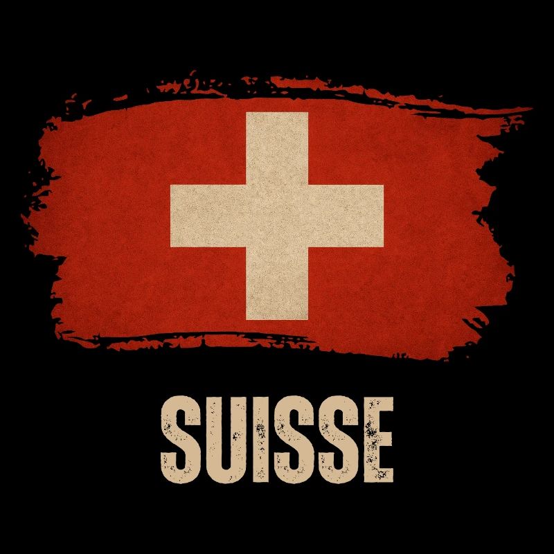 Drapeau grunge de la Suisse, fierté suisse