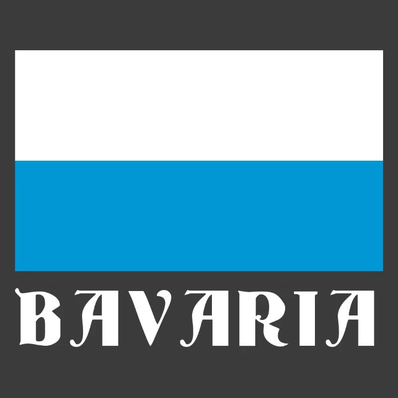 Bavaria Flag with Gothic Text