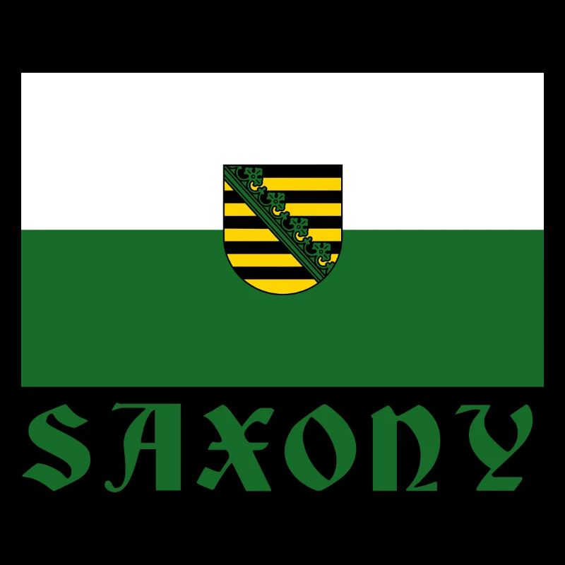 Saxony emblem flag design