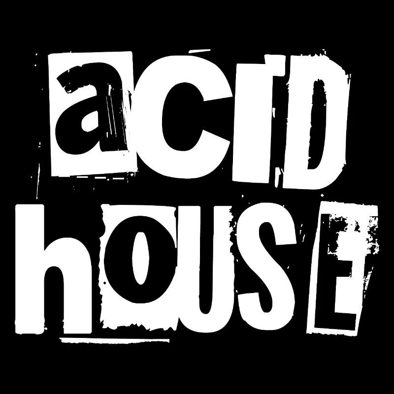 Acid House Grunge Typographic Tee