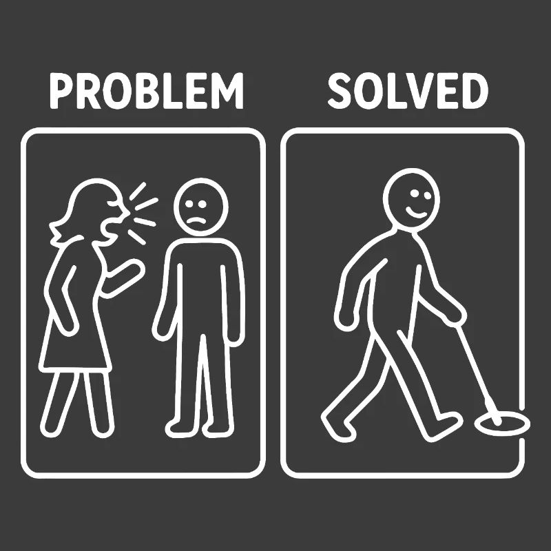 Problem Solved Metal Detecting Humor