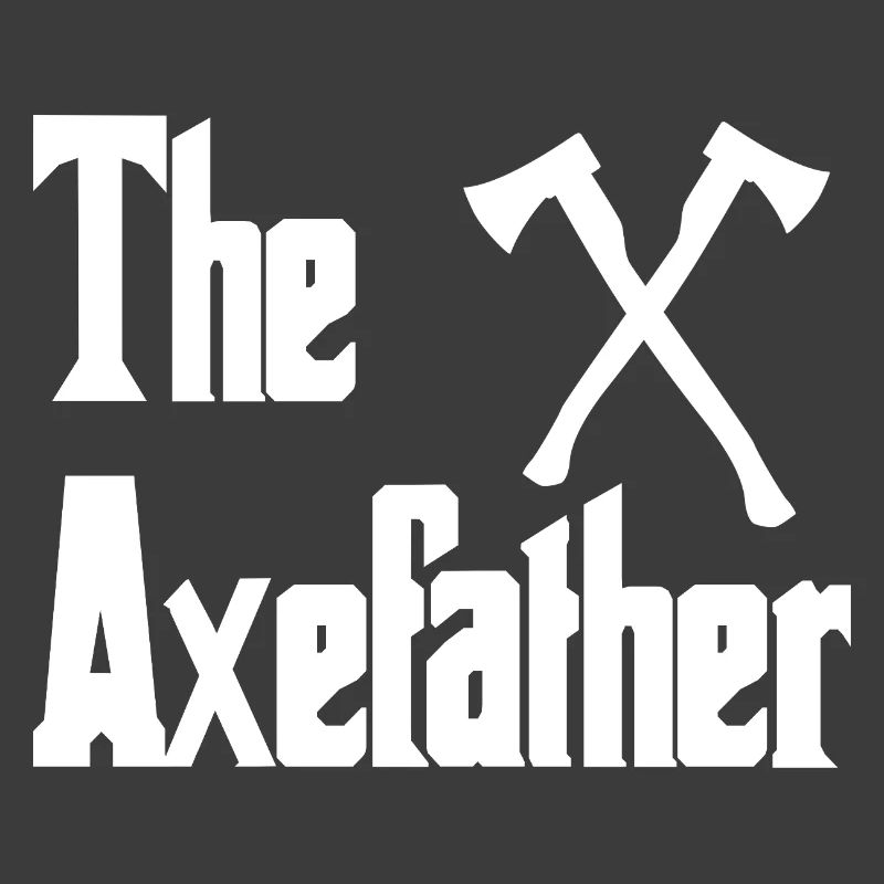 Axefather cross logo with axes