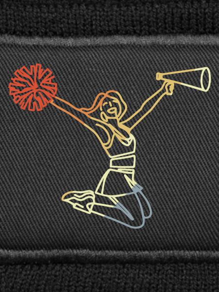 Retro Cheerleader Sketch