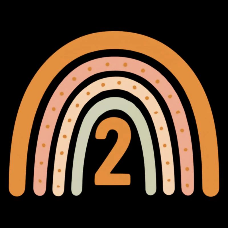 Zweiter Geburtstag Regenbogen