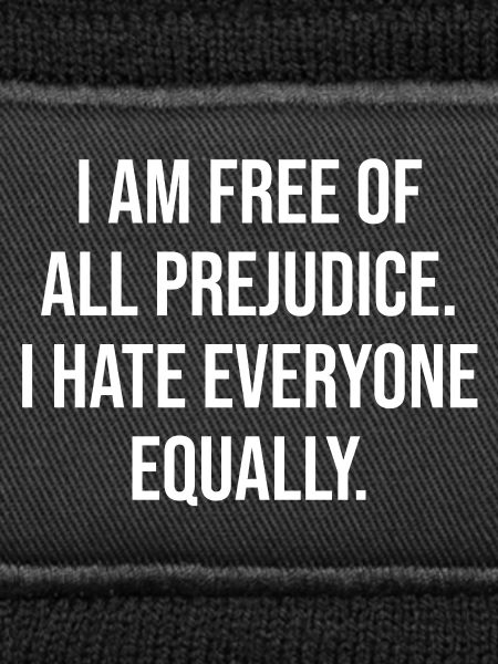 Anti-Prejudice Irony Tee