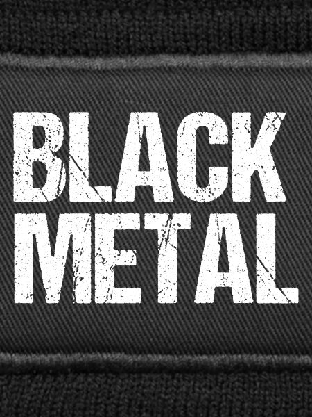 Black Metal Distressed Text
