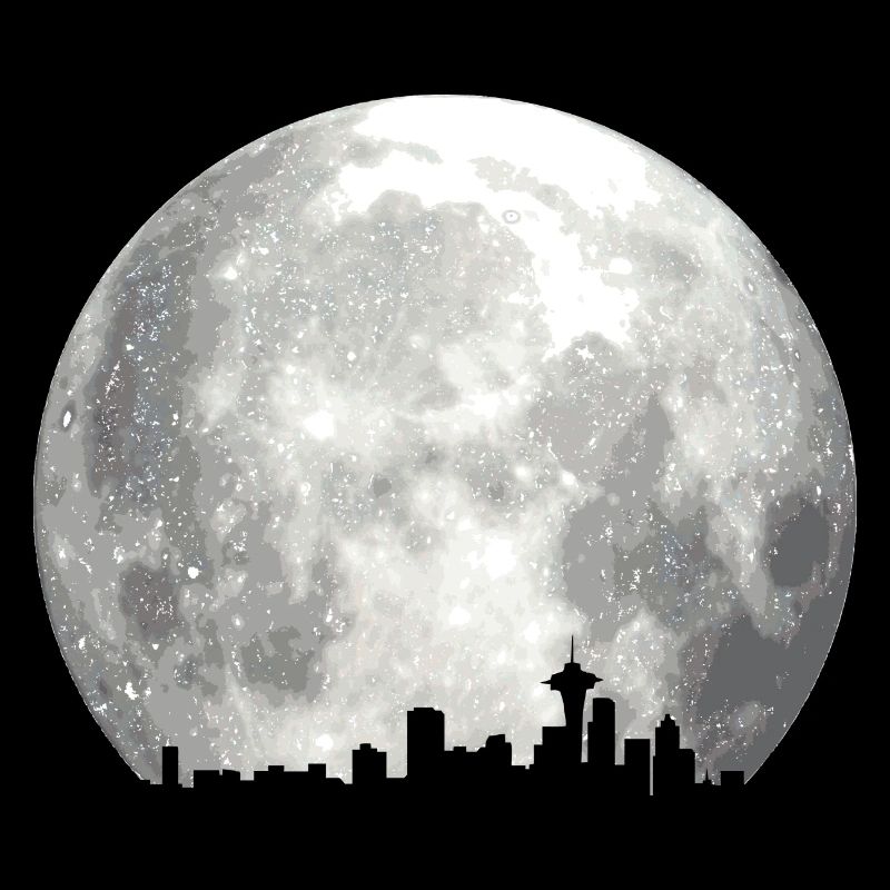 full moon skyline