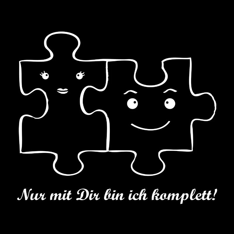 Puzzle Partnershirt Ehepaar Verliebte Paar Pärchen