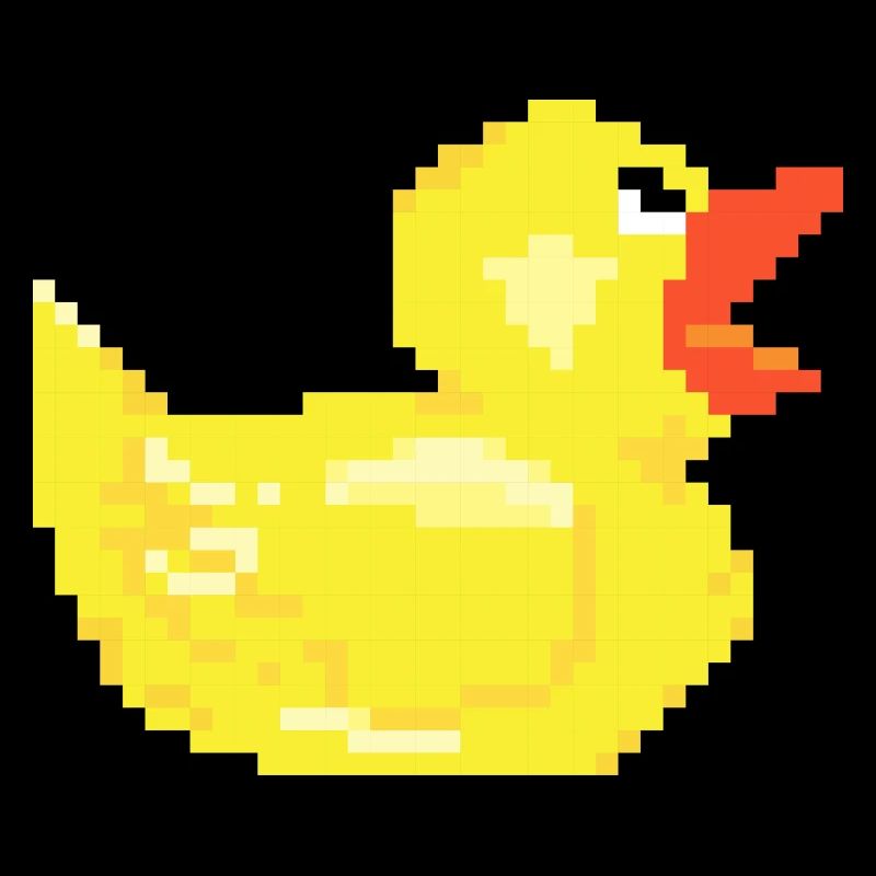 Ente duck pixel retro optik Geschenk gift