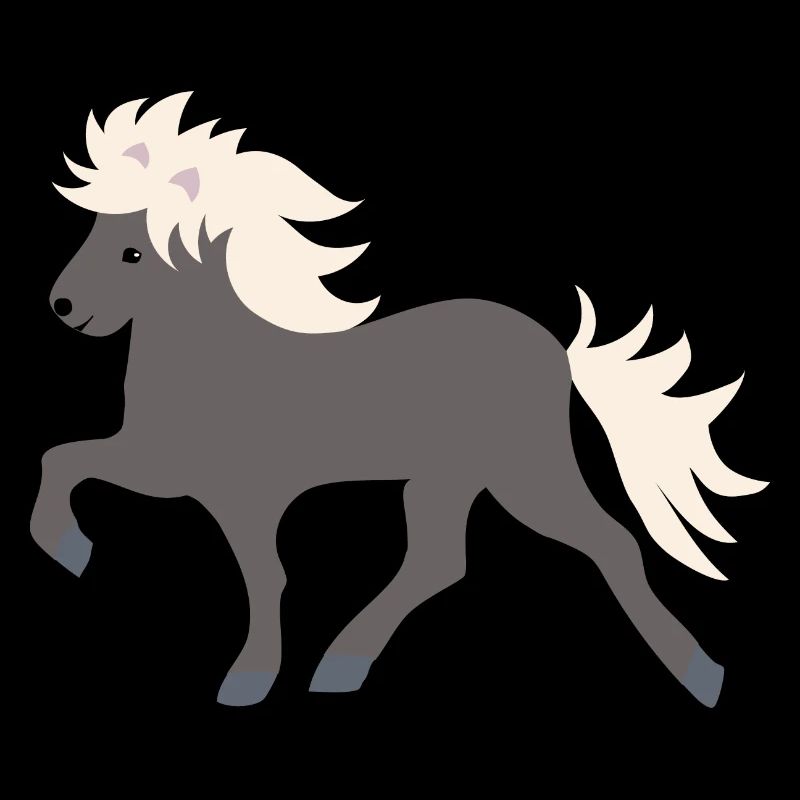 Windfarbenes Islandpferd