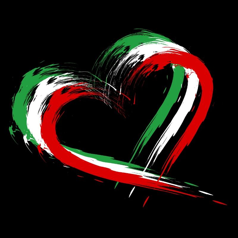 Iran Flagge Herz Farben
