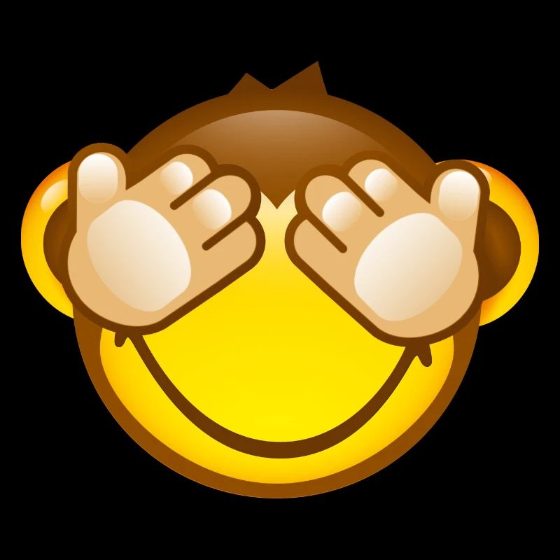 Smiley Monkey No Seeing