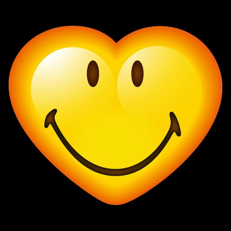 Smiley Glossy Heart