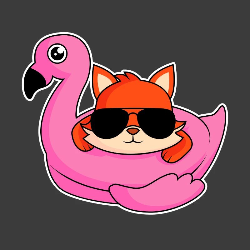 Fox dans la conception de flamants