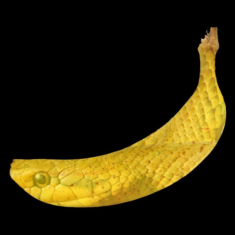 Schlange Banane